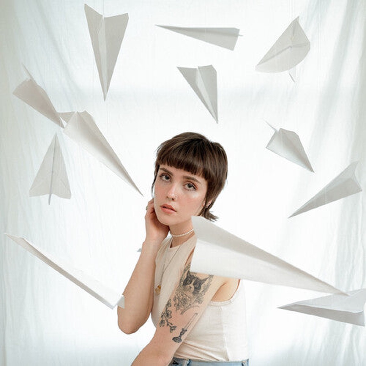 Kylie V: Crash Test Plane – Translucent Paper White – VINYL LP