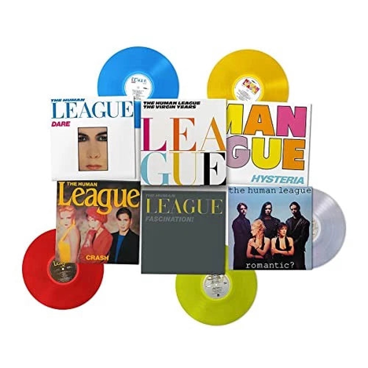 HUMAN LEAGUE – VIRGIN YEARS : COLOURED 5LP BOX SET – LP