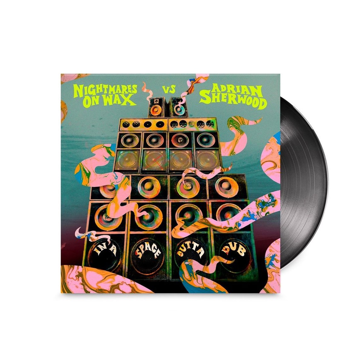 NIGHTMARES ON WAX VS ADRIAN SHERWOOD – IN A SPACE OUTTA DUB : BLACK VINYL – LP