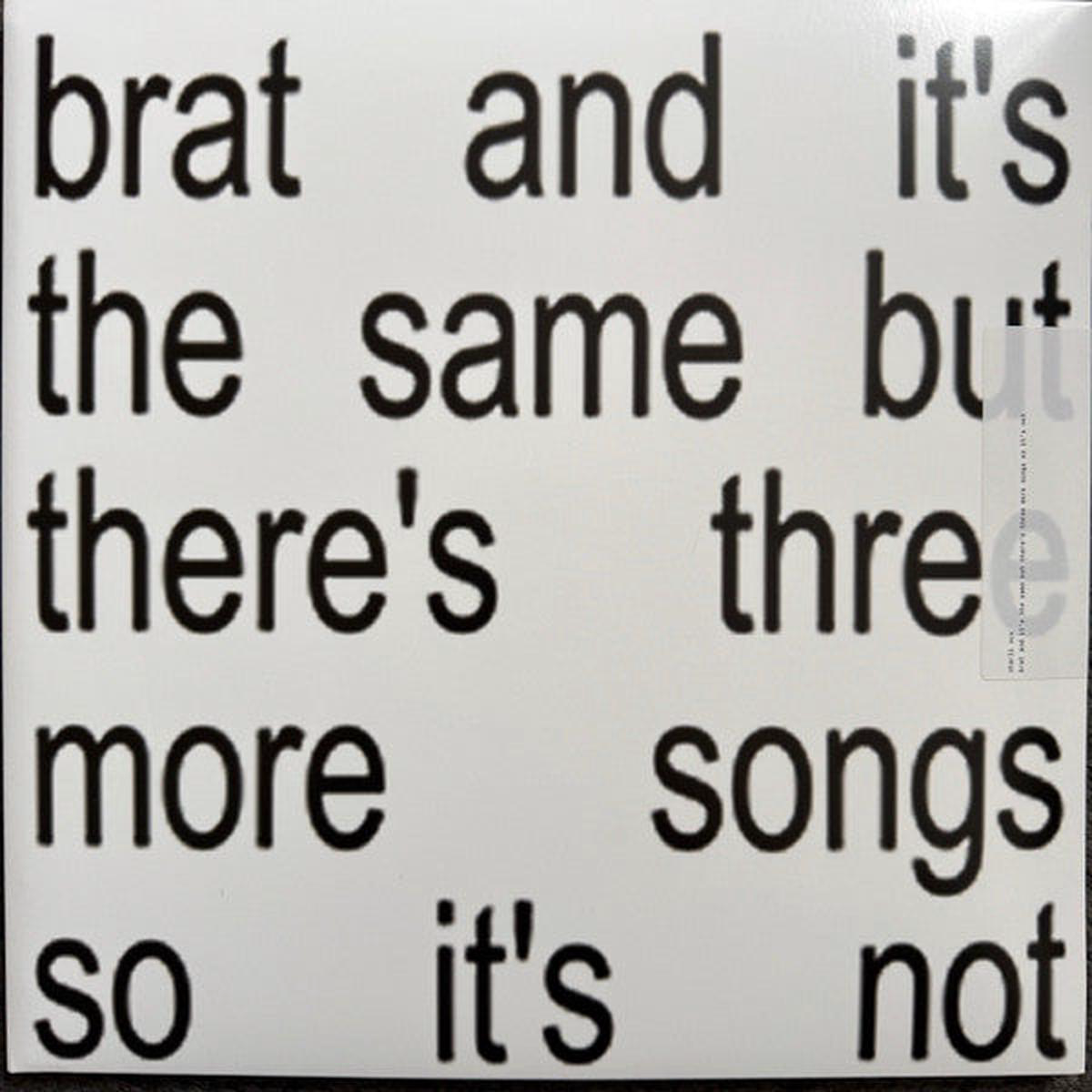 CHARLI XCX 8211 BRAT 038 IT8217S THE SAME 8230 WHITE 2LP SET 8211 LP