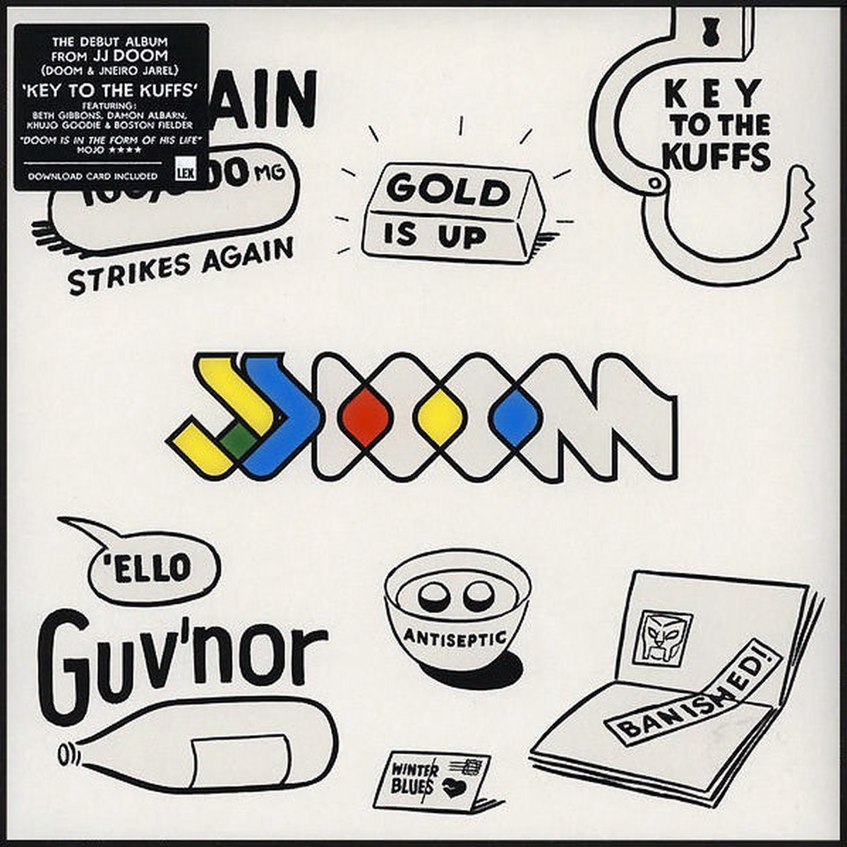 JJ DOOM – KEY TO THE KUFFS : 2LP SET – LP