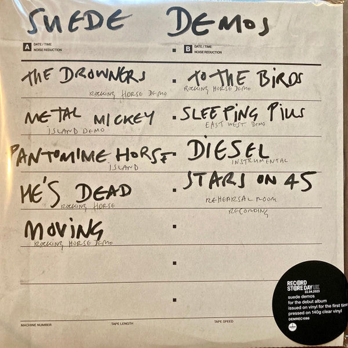 SUEDE – SUEDE DEMOS: CLEAR VINYL – LP