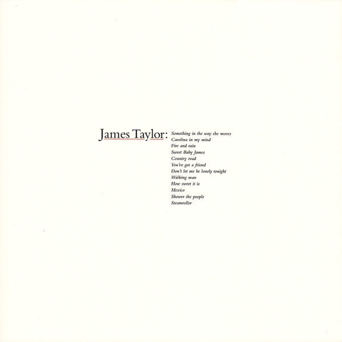 TAYLOR, JAMES – GREATEST HITS : REMASTERED – LP