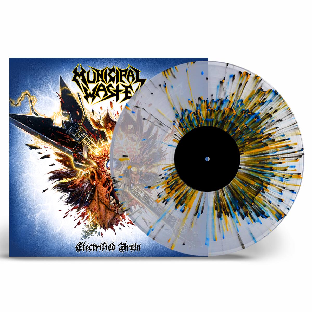 Electrified Brain: Transparent Blue/Yellow/Black Splatter Vinyl LP