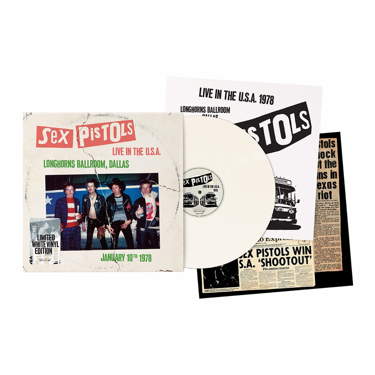 Live In The USA 1978 Dallas: White Vinyl LP