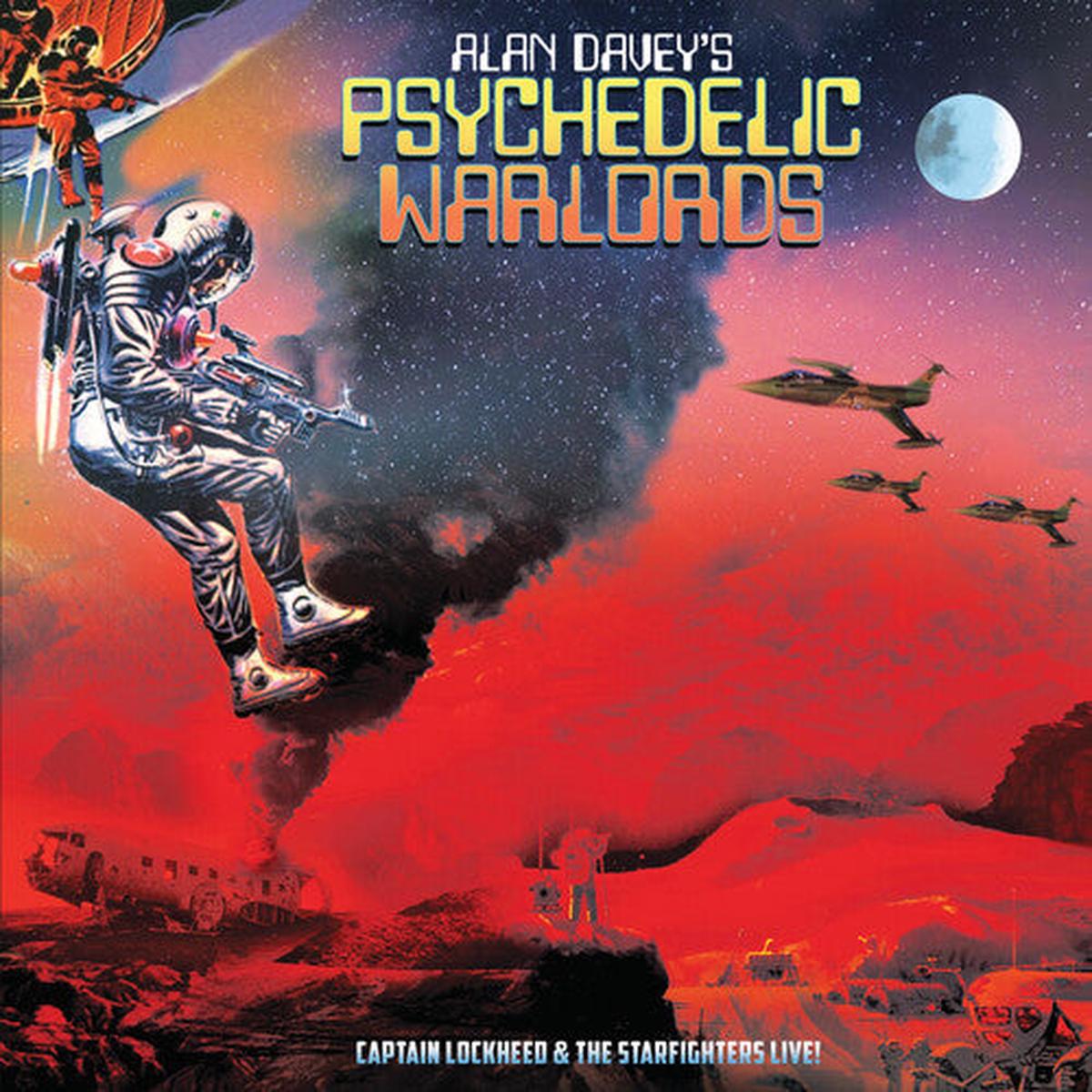 Alan Davey’s Psychedelic Warlords: Captain Lockheed And The Starfighters Live! – VINYL LP