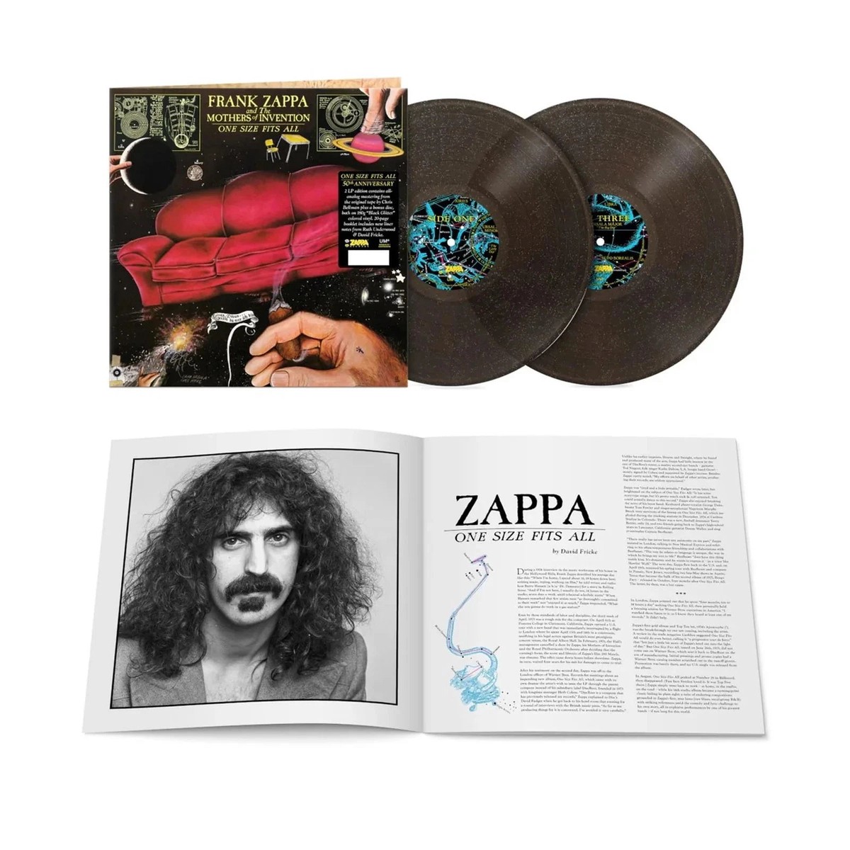 ZAPPA, FRANK / MOTHERS OF INVENTION – ONE SIZE FITS ALL : 2LP EXPANDED GLITTER – LP