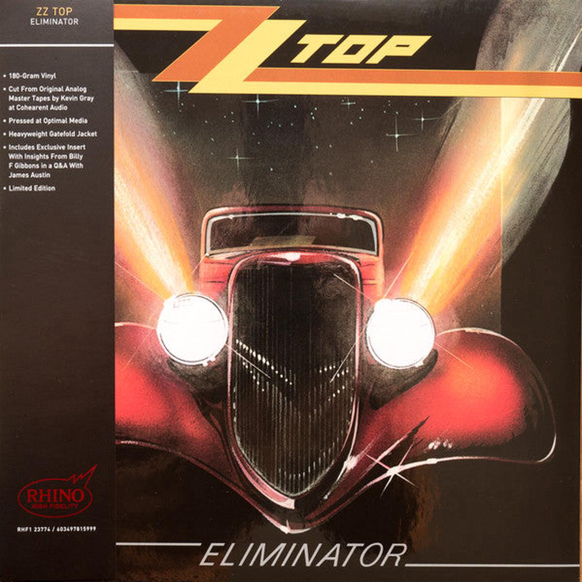ZZ TOP 8211 ELIMINATOR RHINO HIGH FIDELITY 8211 LP